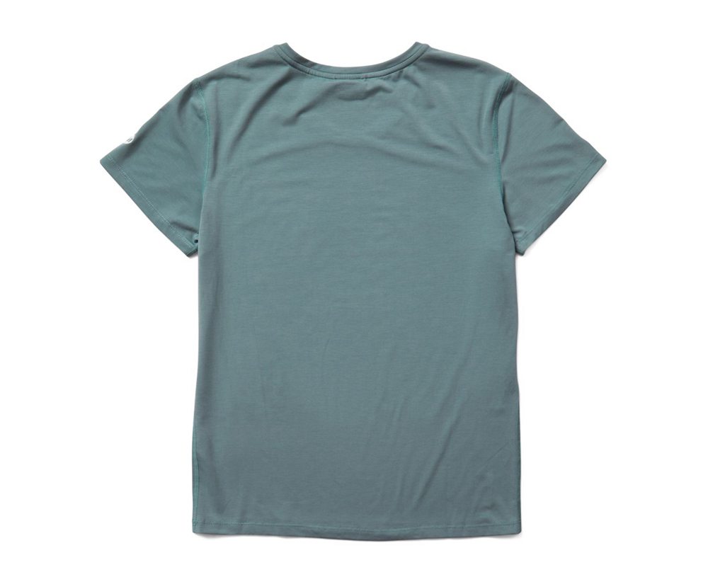 Merrell Short Sleeve Blue - Tencel™ Tee - Womens 26WVKCLON
